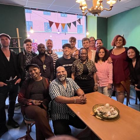 Crossing Pride Collective hosting LGBTQ Refugee Pride Reception during Stockholm Pride, 2023. 