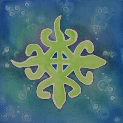 Asante adrinka symbol 'funtunfunefu denkyemfunefu'